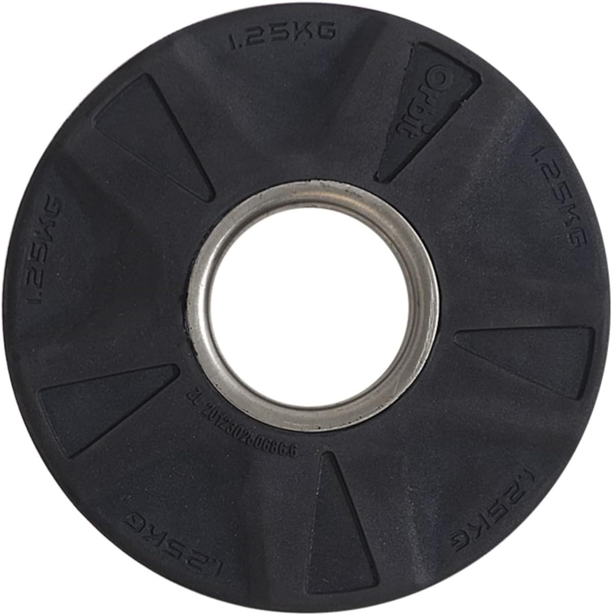 Orbit Olympic Rubber Coated Steel Weight Plate, 1.25 Kg