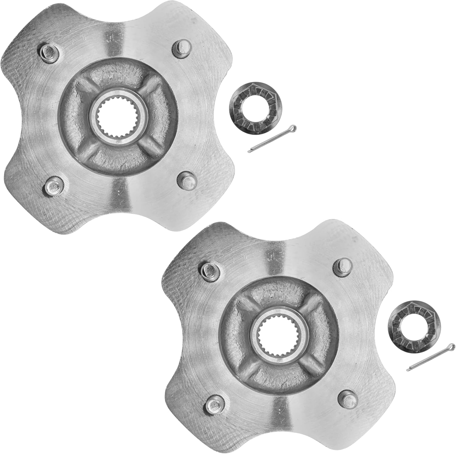 Caltric 2 Rear Axle Wheel Hub with Nut Compatible with Honda Rancher 420 4X4 TRX420FE TRX420FM TRX420TE TRX420TM TRX420FP 2007-2013 | Recon 250 2X4 TRX250 TRXTE TRX250TM TRX250TE1 TRX420TM1 197-2023 image number 6