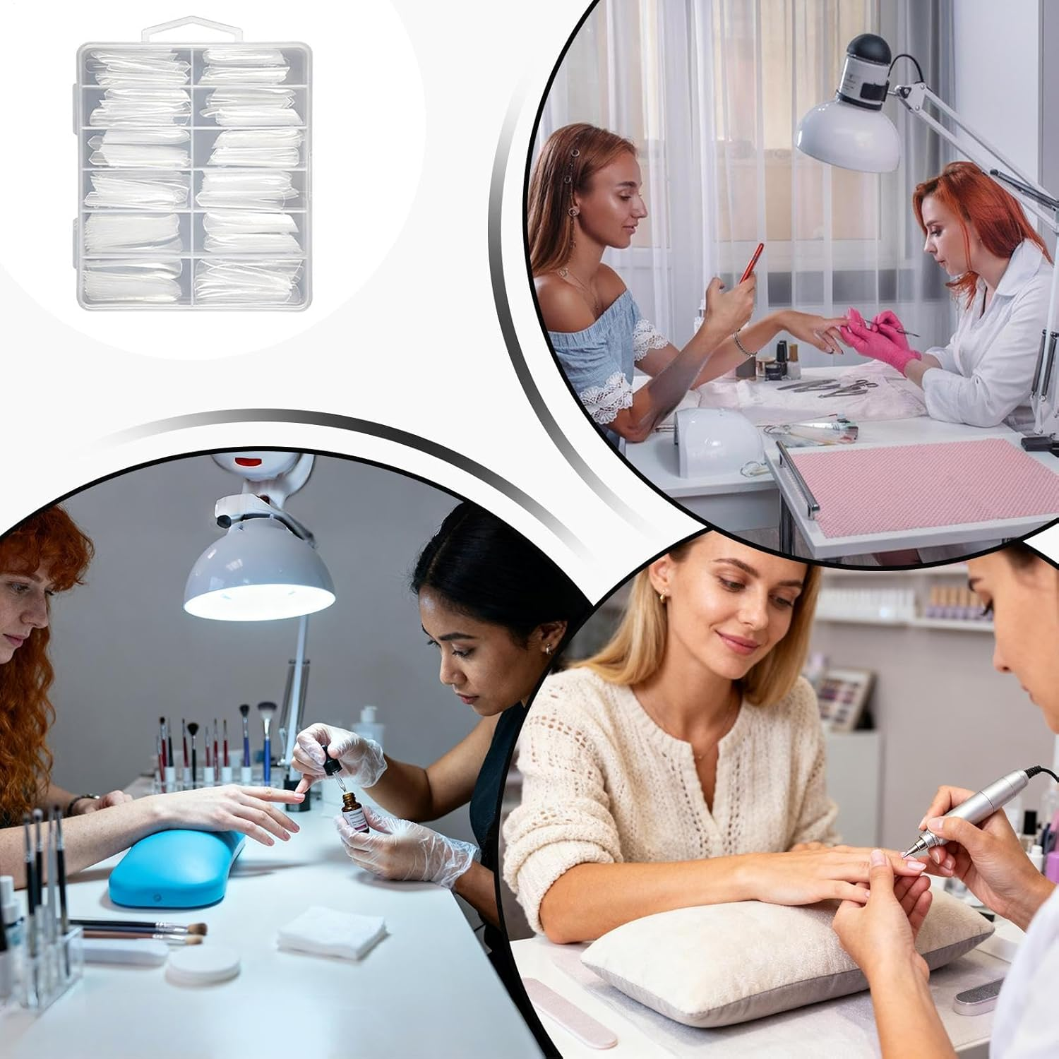 Nail Extension Forms | Fingernails Manicure Accessories,Nail Extension Tips Forms | for Home Salon Everyday Wear Studio Beginners Women Mother Professionals - Jm-40 image number 2