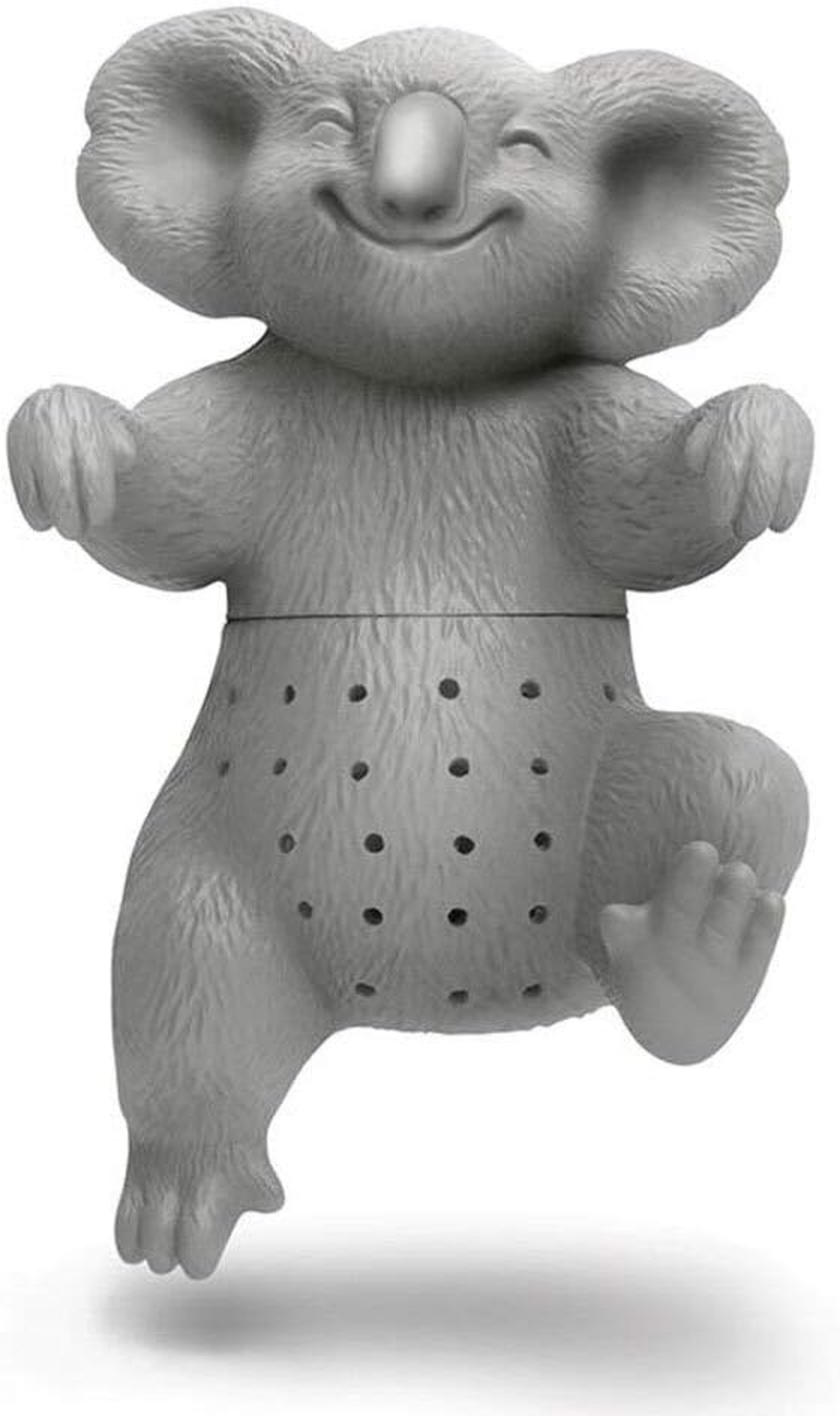 FRED Tea Infuser, Koala, 12X8X4.5Cm - Reusable Silicone Design, Hangs on Cup Rim, Fun Way to Brew Loose Leaf Tea at Home or Office image number 3