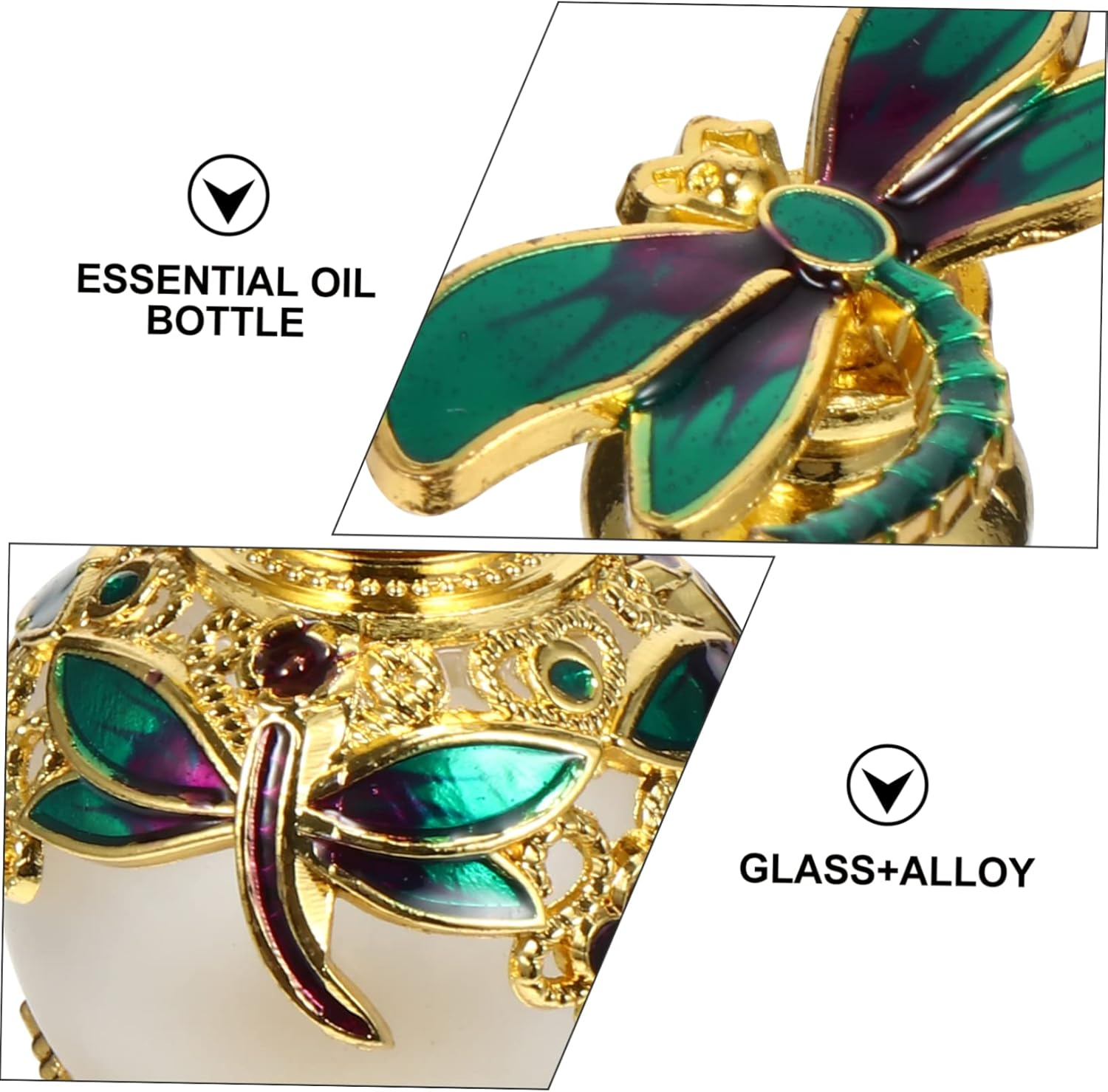 Mobestech 2Pcs Glass Aroma Bottle Refillable Essential Oil Bottle for Diffuser Fragrance Release Perfume Essential Oil Use in Home Fragrance image number 5