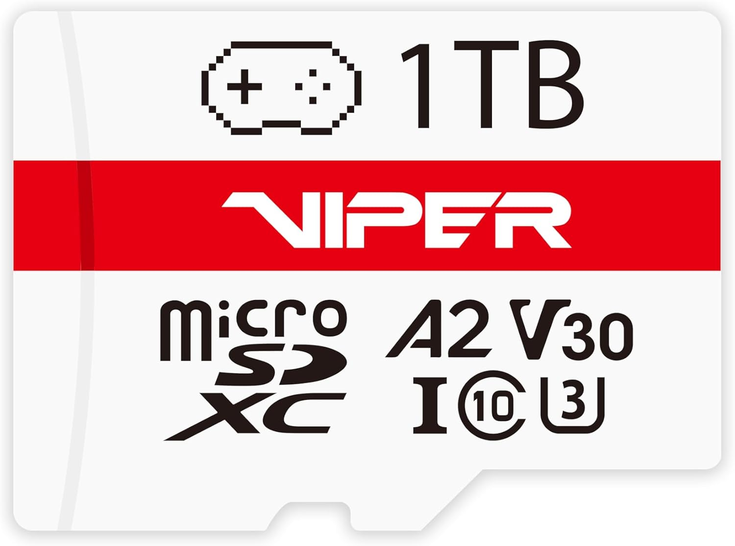 Viper Gaming Series 1TB Micro SDXC V30 A2 UHS-I U3 4K UHD Memory Card - PV1TBGM32MCX - Compatible with Nintendo Switch 1/Steam Deck/Asus ROG Ally/Gopro/Insta360/Dji Cameras and Drones image number 1