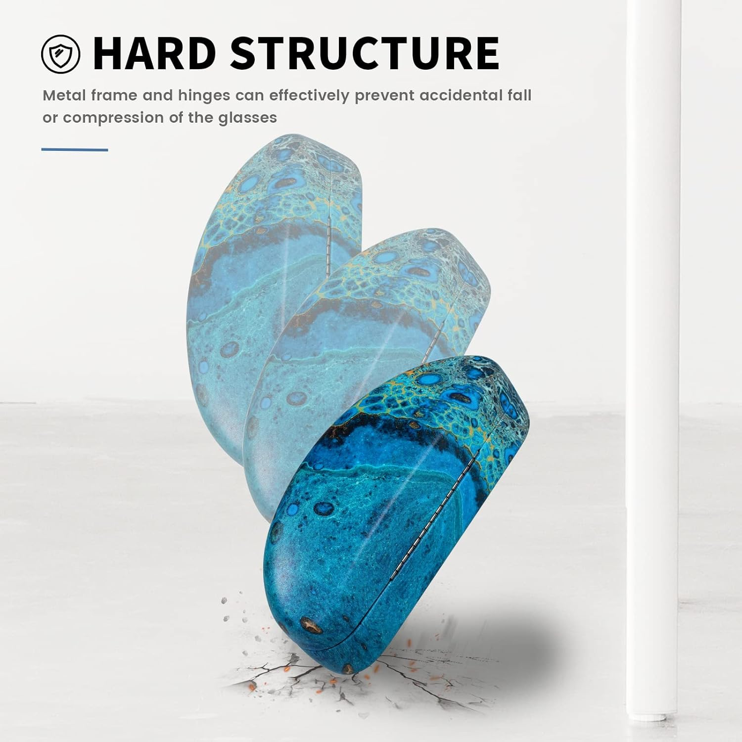 Molshine Hard Shell Sunglasses Case,Large Glasses Case for Women Men Oversized Sunglass Eyeglasses image number 3