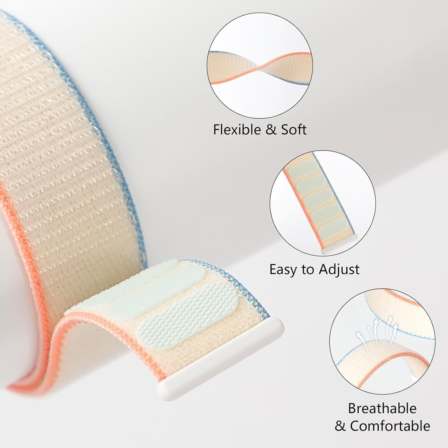 Harikiri 20Mm 22Mm Nylon Straps Compatible with COROS PACE 3/APEX 2 Pro/Pace 2/APEX Pro/Apex 2/APEX 46Mm/Apex 42Mm for Men and Women image number 3