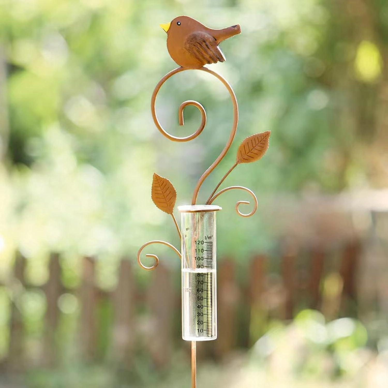 Rain Gauges Bird Rain Gauge for Measuring Precipitation Backyard Garden image number 1