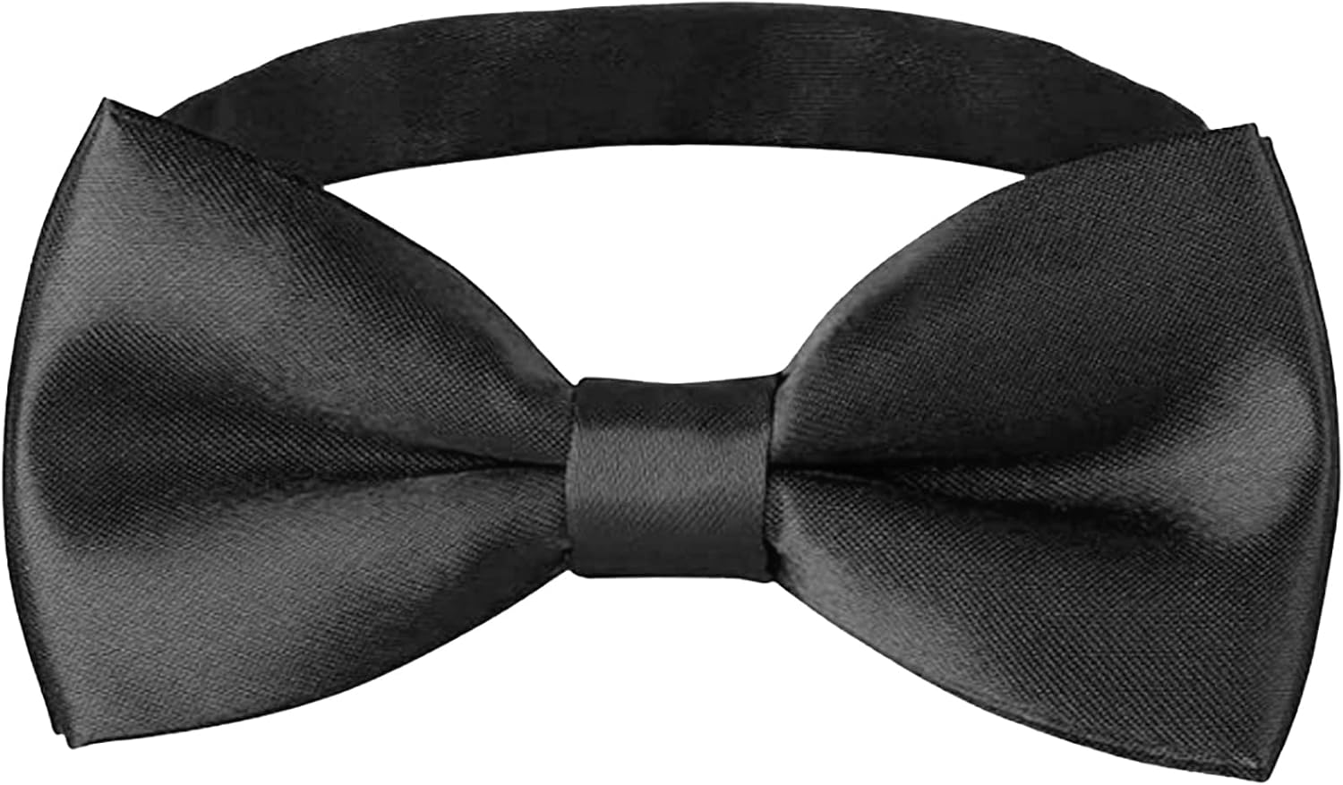 Adjustable Boys Bow Tie Solid Pre Tied for Wedding Party Dress Up