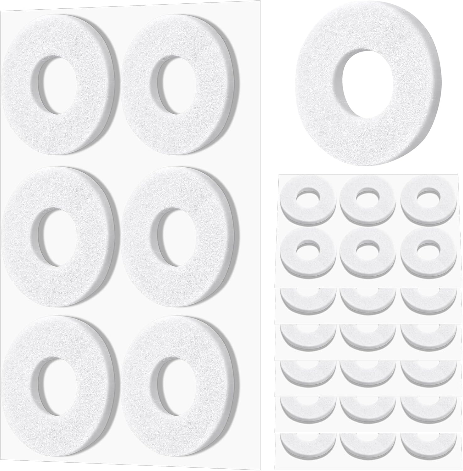 Nuanchu 36 Pcs Callus Cushions Callus Pads for Bottom of Foot round Corn Cushions Pads for Feet Soft Adhesive Felt Corn Pads for Ball and Side of Foot, Pain Relief from Shoe image number 1