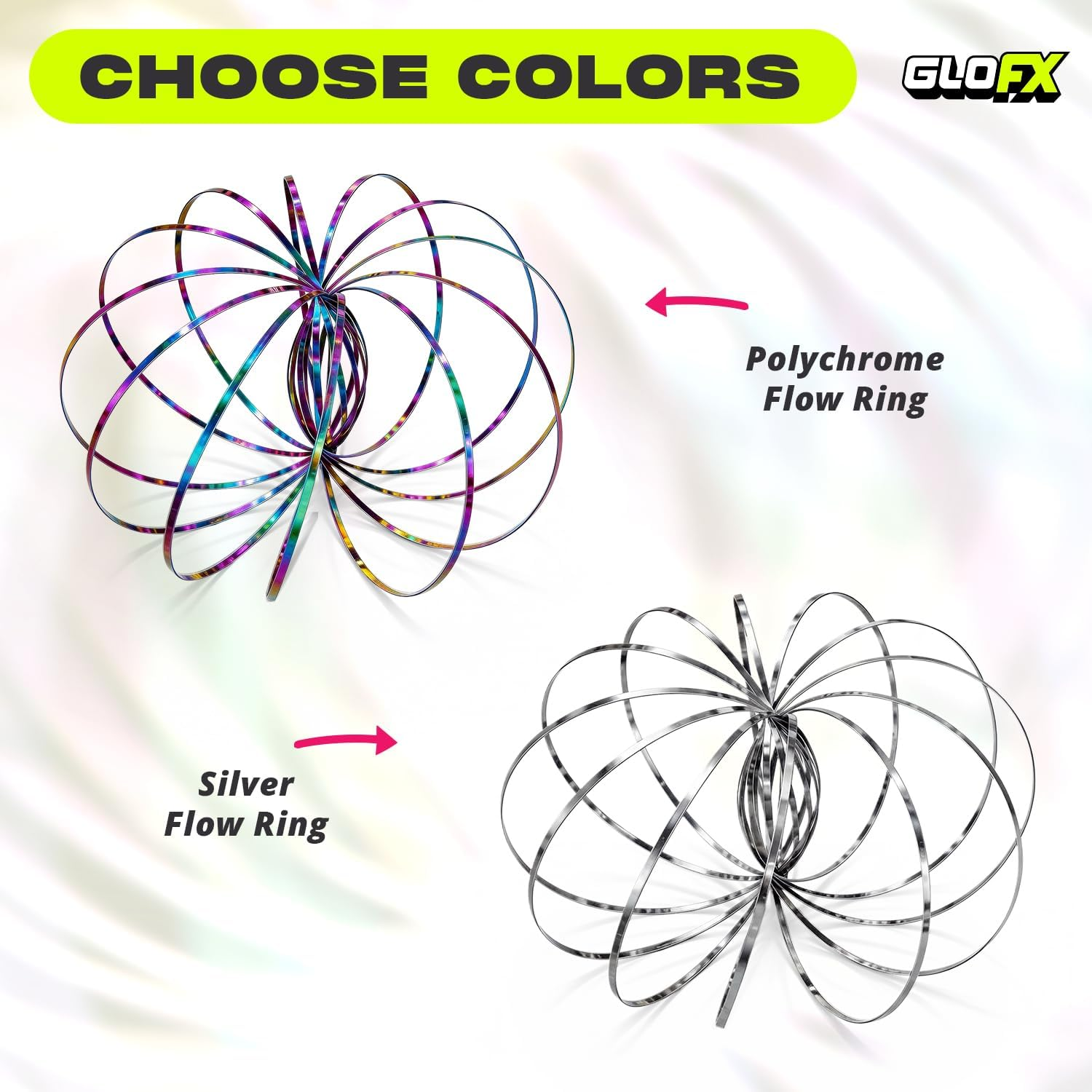 Glofx Flow Ring - Magic Kinetic Slinky Spring Interactive Toy image number 2