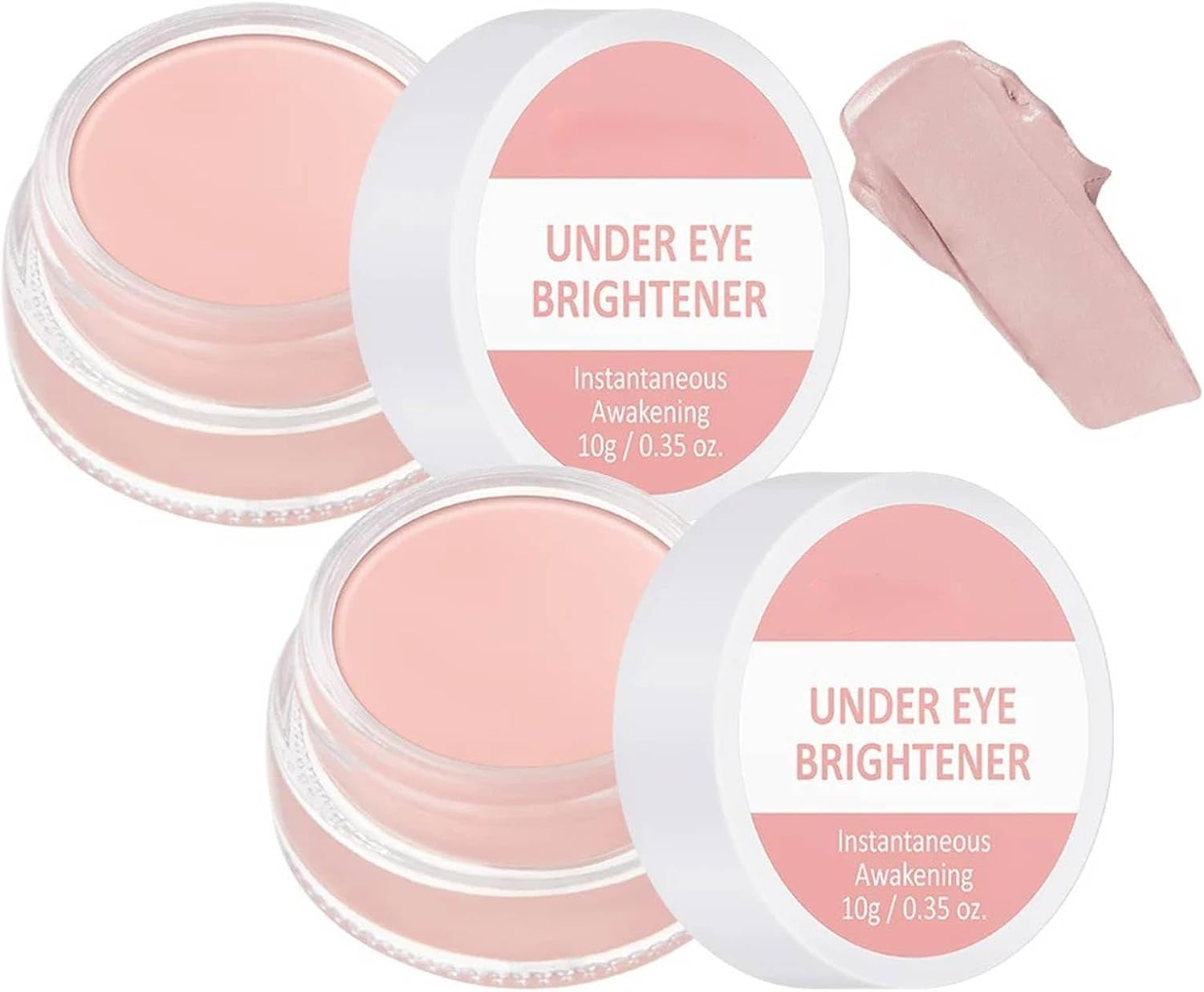 Under Eye Brightener, under Eye Concealer for Dark Circles Color Corrector Concealer Full Coverage, Tired Skin Color Correcting Brightener, Colored Clay Undereye Corrector, Moisturizing and Waterproof (1Pcs)