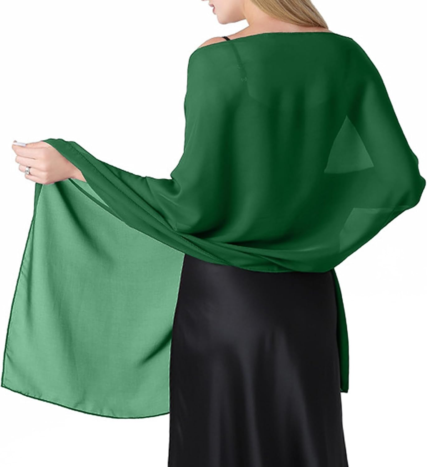 Pashmina Shawls and Wraps - Chiffon Shawl Wedding Evening Scarf for Women UK