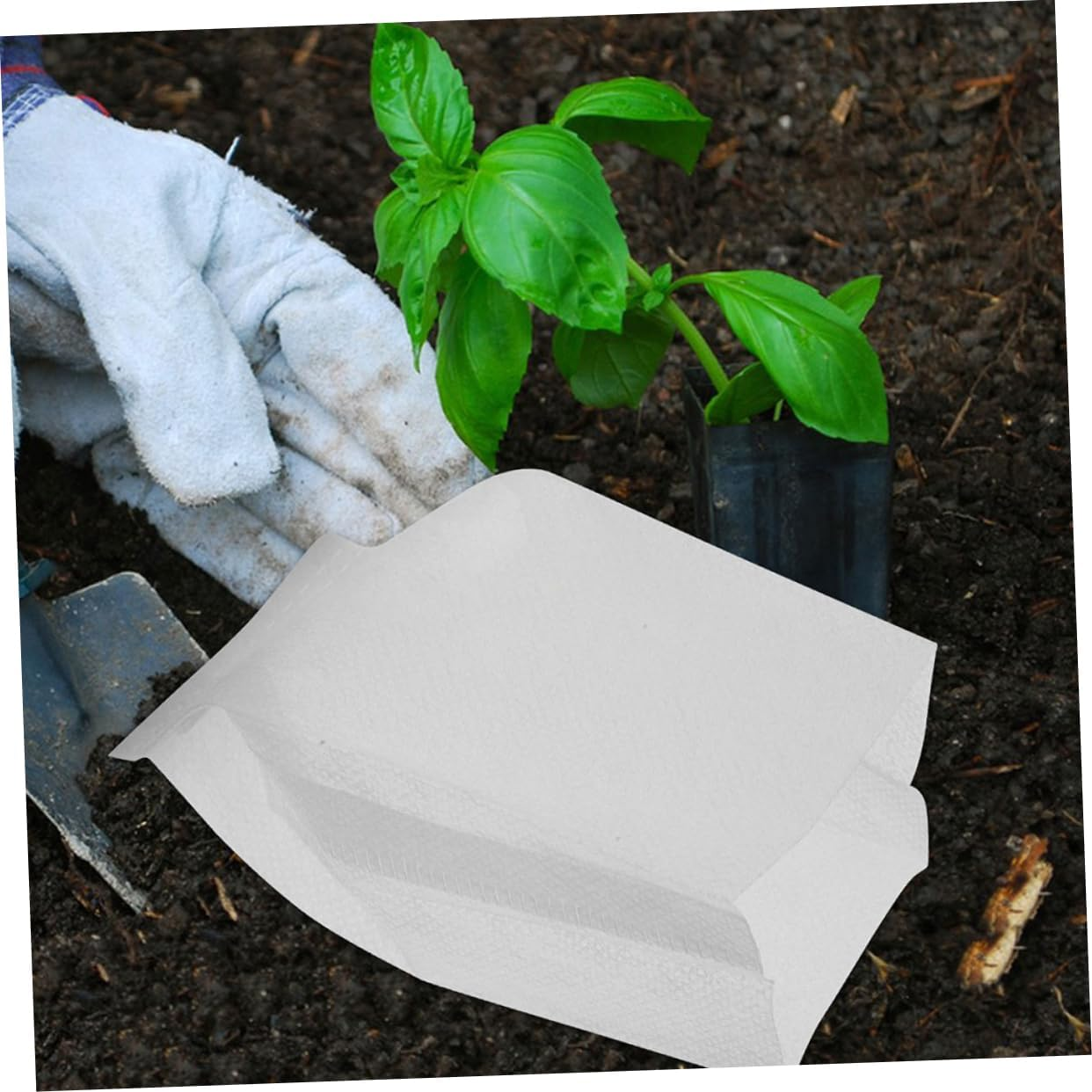SEWOART 100Pcs Non-Woven Plant Grow Bags Breathable Containers for Gardening and Reusable Planting Pouches for Root Pruning and Sustainable Gardening Practices image number 2