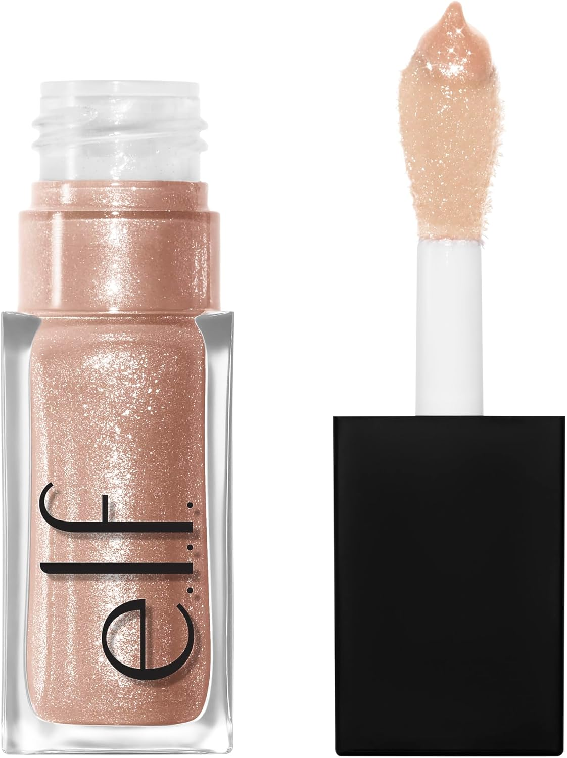 E.L.F. Glow Reviver Lip Oil, Nourishing and Hydrating with High-Shine Glimmer Finish & Sheer Wash of Color, Minty Scent, Non-Sticky, Vegan & Cruelty-Free, Candy Coded