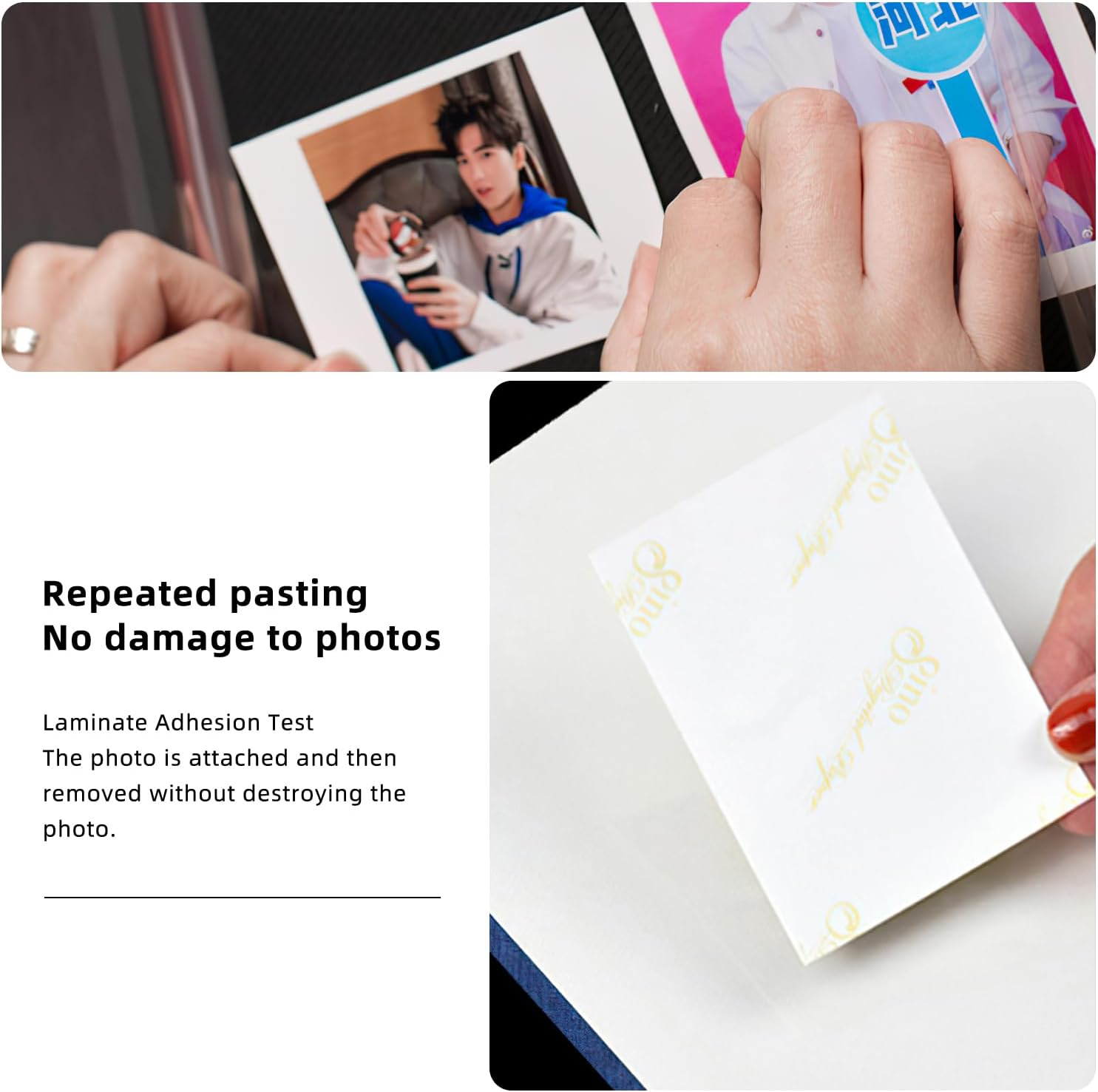 80 Pages Photo Album Self Adhesive, Diy Linen Scrapbook Album for 4&times;6 5&times;7 8&times;10 Inch Diy Scrapbook with 4 Metal Pens for Baby'S Growth Record, Wedding Scrapbook, Graduation Guestbook, Etc.(Black) image number 3