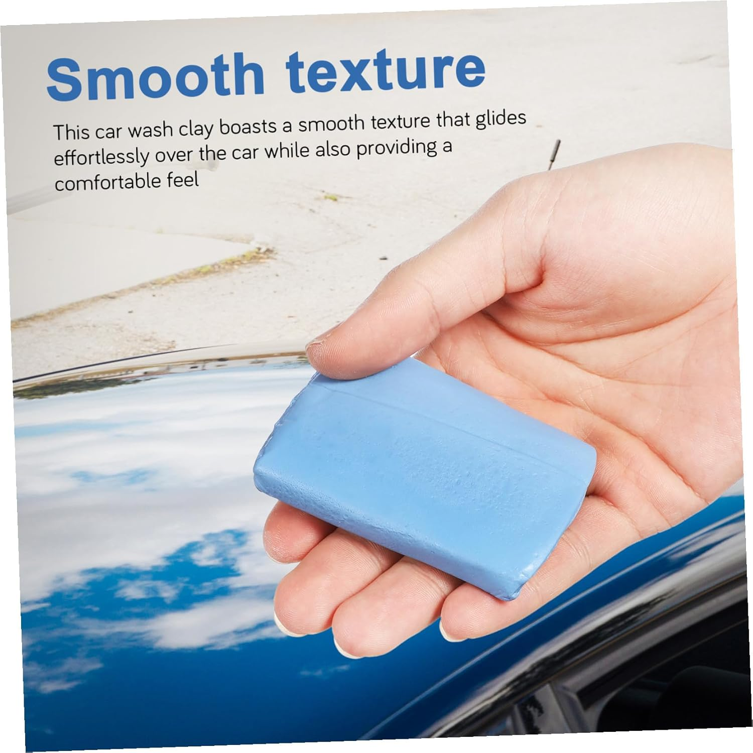 IMIKEYA Car Detailing Clay Bars 400G Blue High Polymer Car Cleaning Clay for Interior and Exterior Vehicle Detailing Kit Automotive Cleaning Accessory image number 5