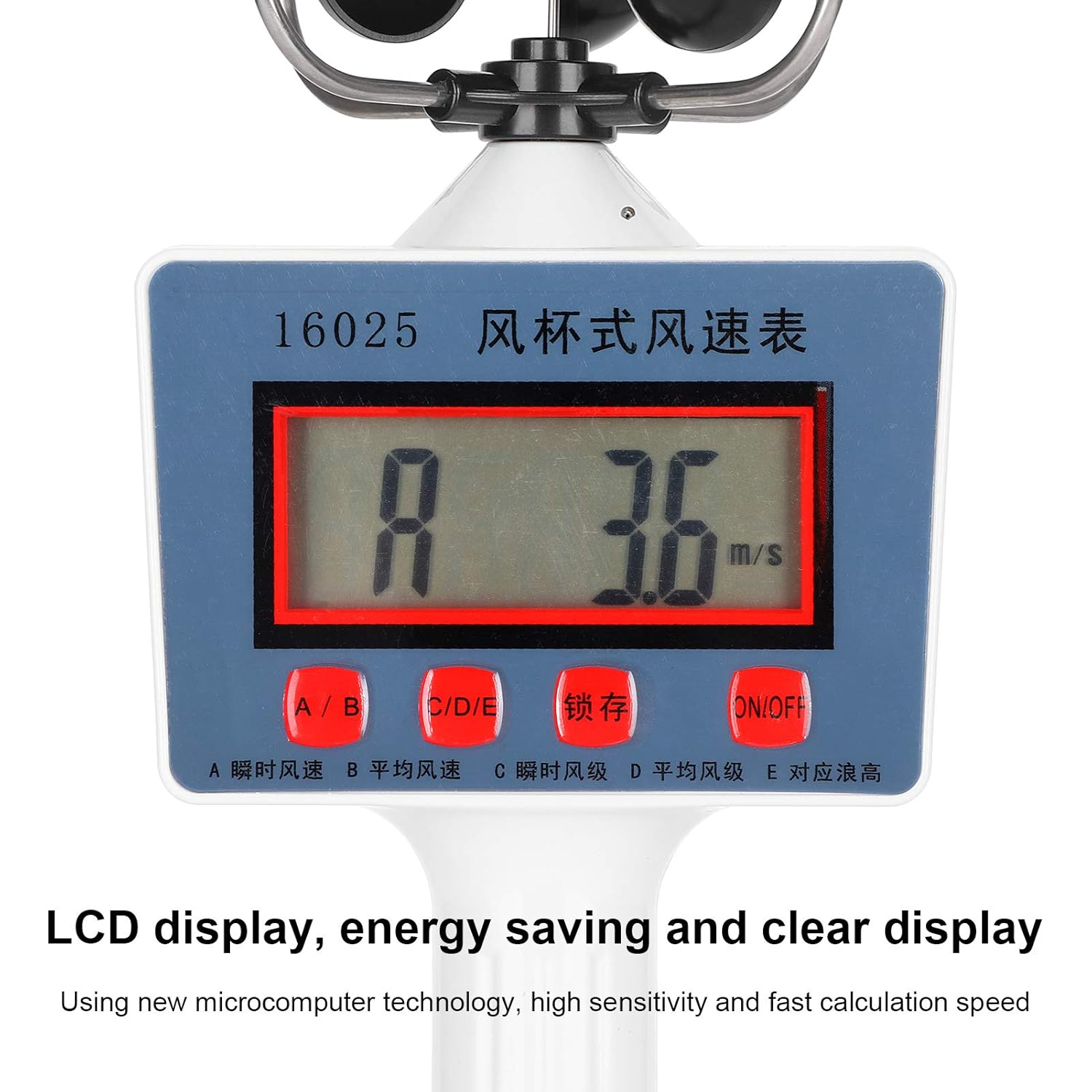 Digital Wind Knife, Light Wind Speed Meter for Flying, Hiking And image number 2