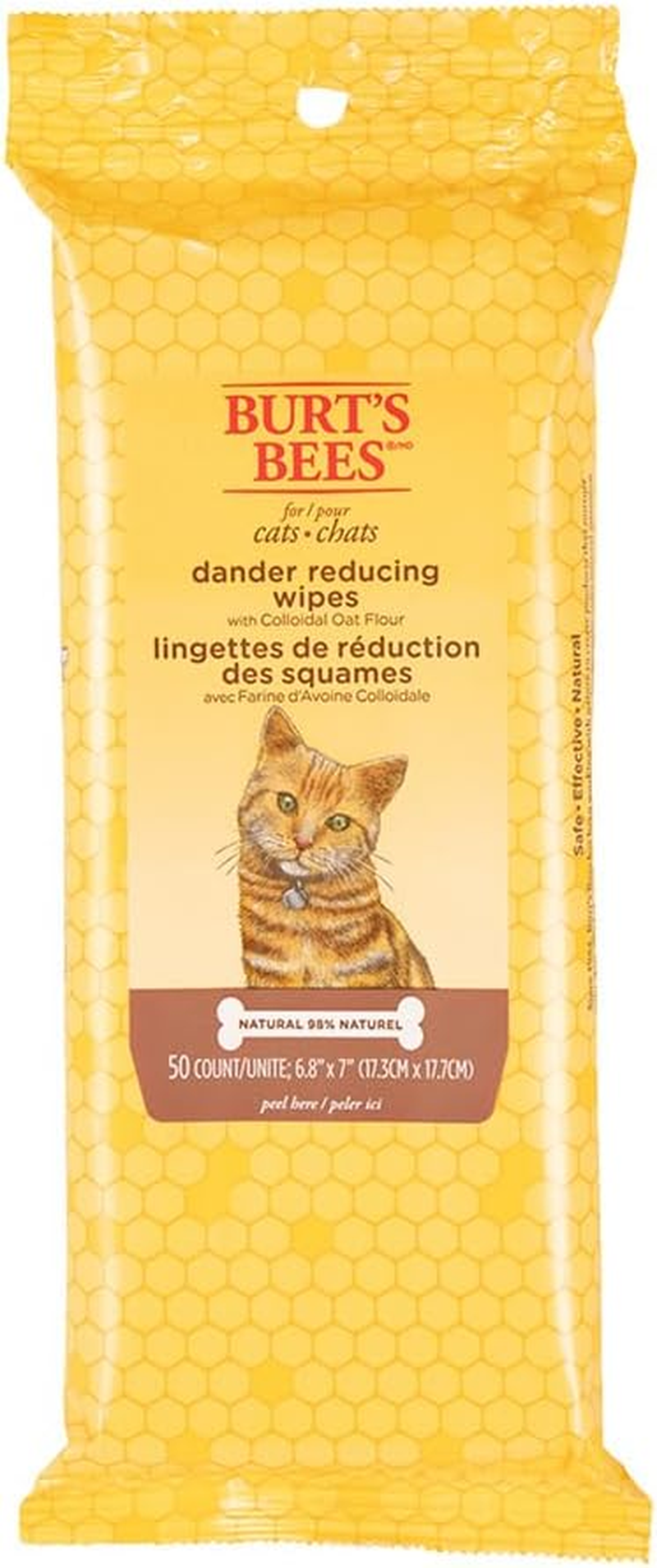 Burts Bees Cat Dander Wipes-50Ct image number 4