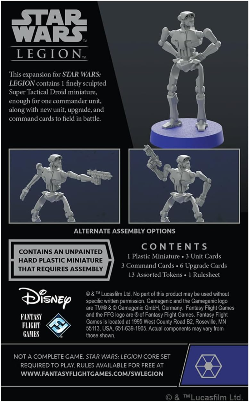 Asmodee North America Star Wars Legion Super Tactical Droid Commander Expansion Card Game image number 1