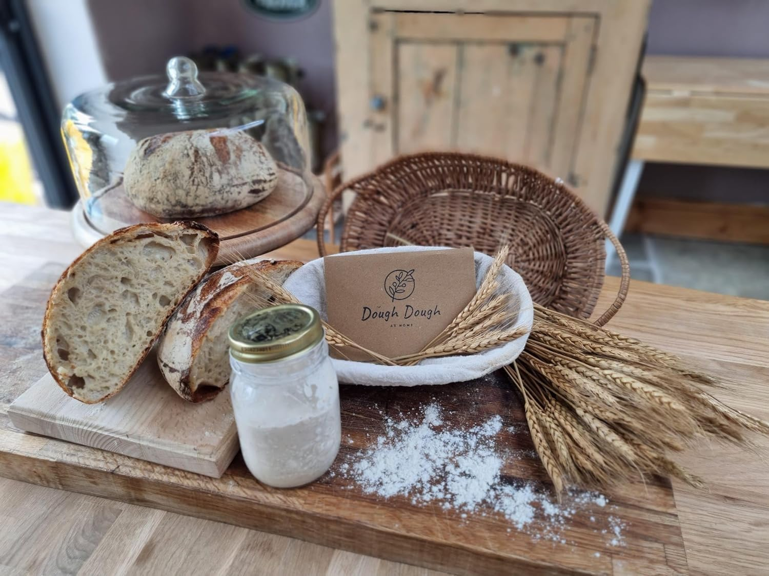 Dough Dough at Home Sour Dough Starter San Francisco Style Dehydrated Starter Healthy Food (15.4 G) (Pack of 1, White Flour) image number 2