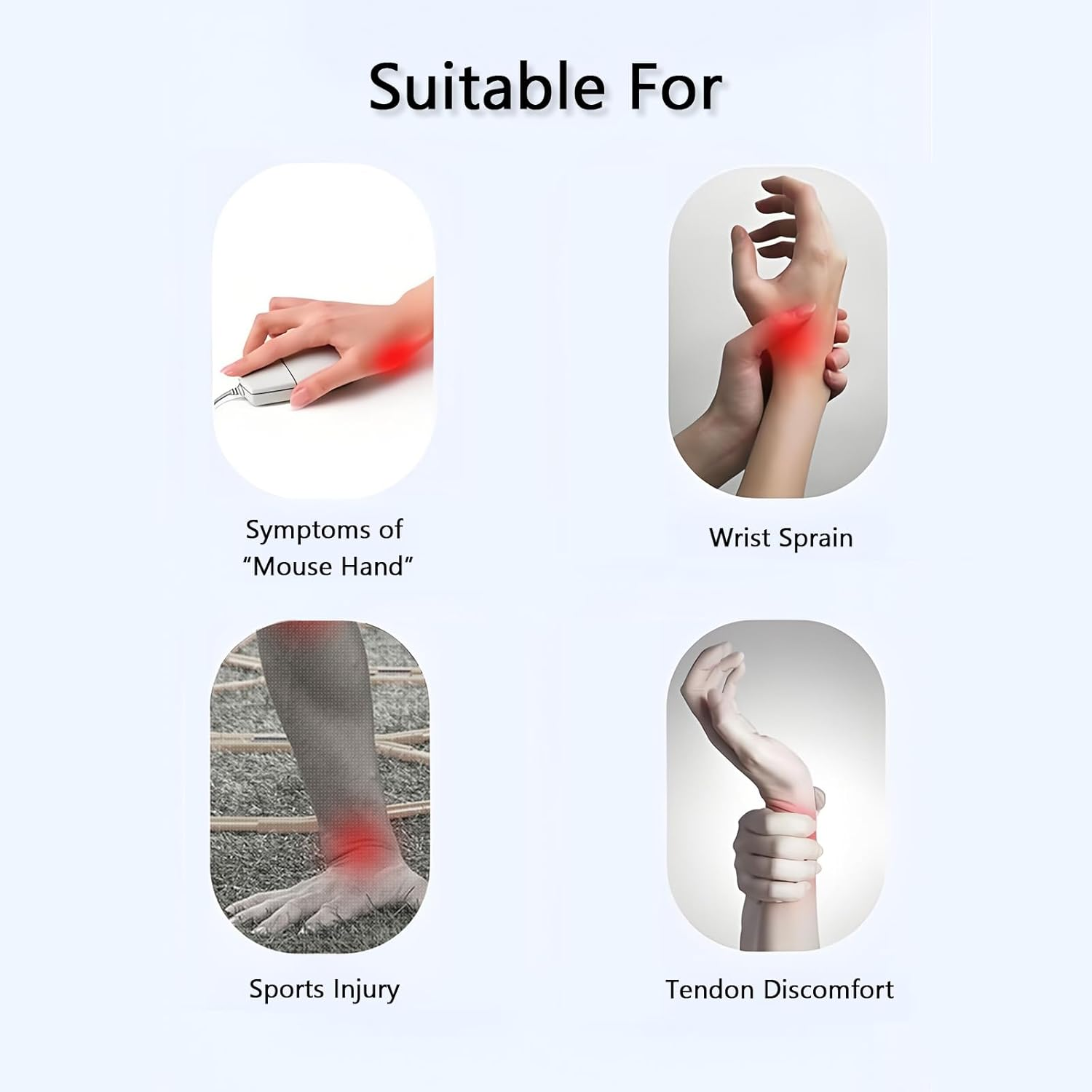 Wrist Support, Carpal Tunnel Wrist Brace for Left & Right Hand, Adjustable Compression Wrist Band for Tendonitis, Arthritis, Wrist Pain Relief, Thumbs Support for Rehabilitation (Left Hand-Gray)