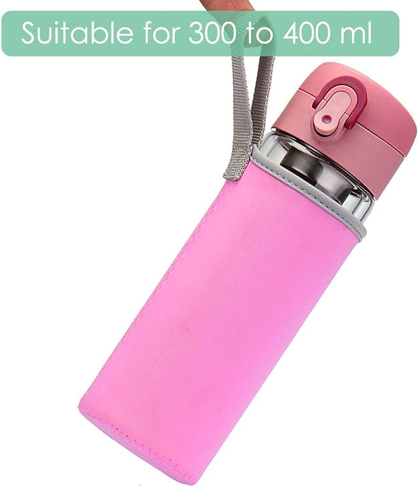 Danzix 4 Pack Neoprene Water Bottle Sleeve,Fit for All 16Oz-19Oz Portable Sport Water Bottle image number 1