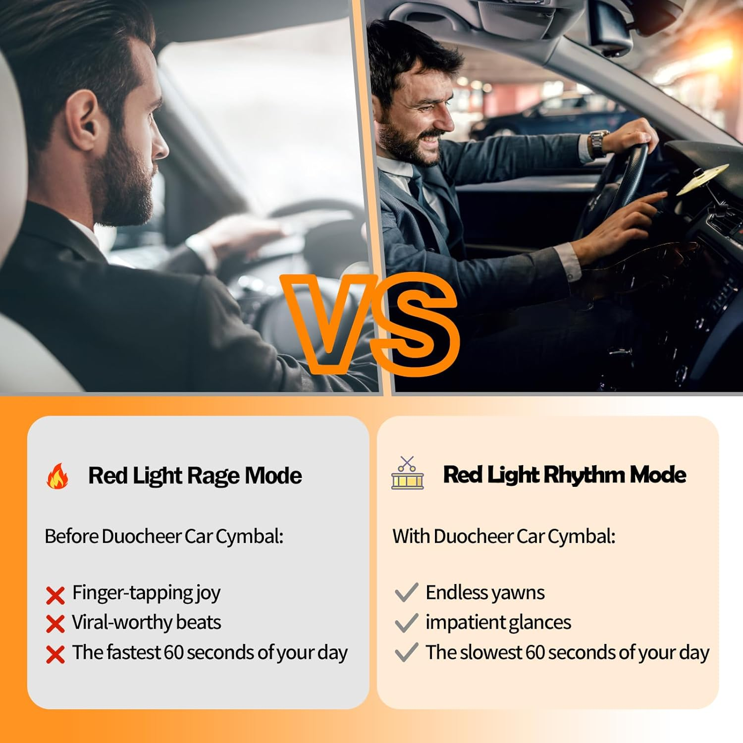 Car Cymbal, Car Crash Cymbal Air Vent - Easy Clip-On Mini Cymbal for Car Dashboard.Cool Car Interior Accessories for Entertainment(Silver) - C-Black image number 6