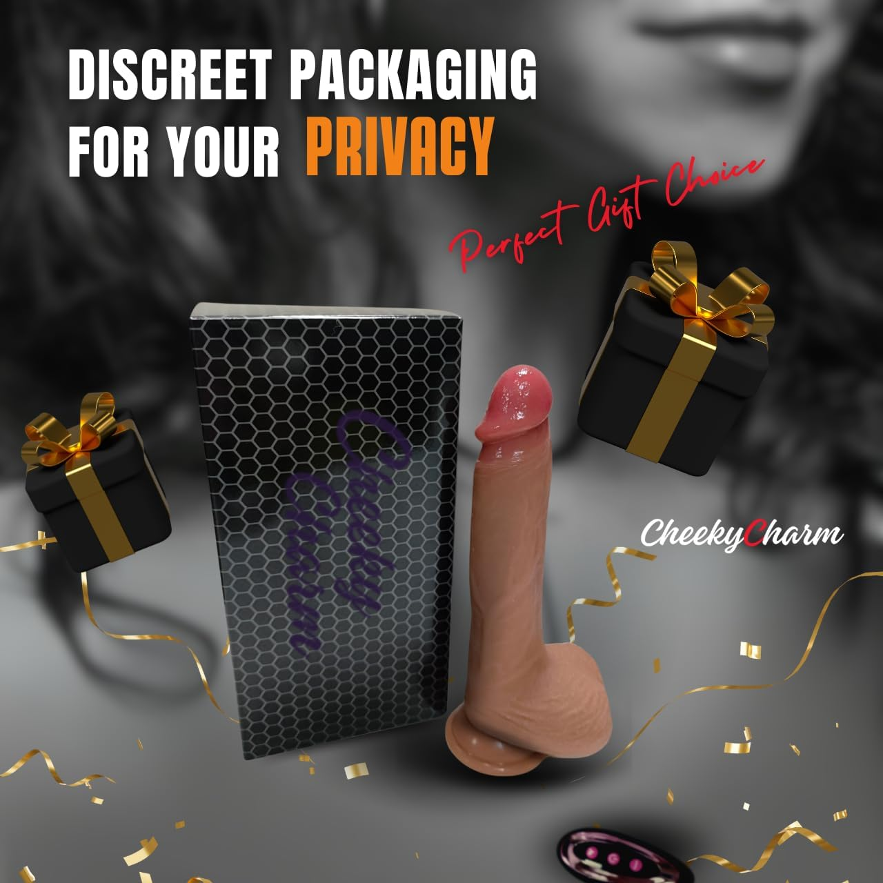 Realistic Thrusting Dildo Vibrator with Remote Control & Heating | 10 Vibration Modes | Soft Silicone Sex Toy with Suction Cup for G-Spot & Anal Play | Adult Toy for Men and Women image number 3