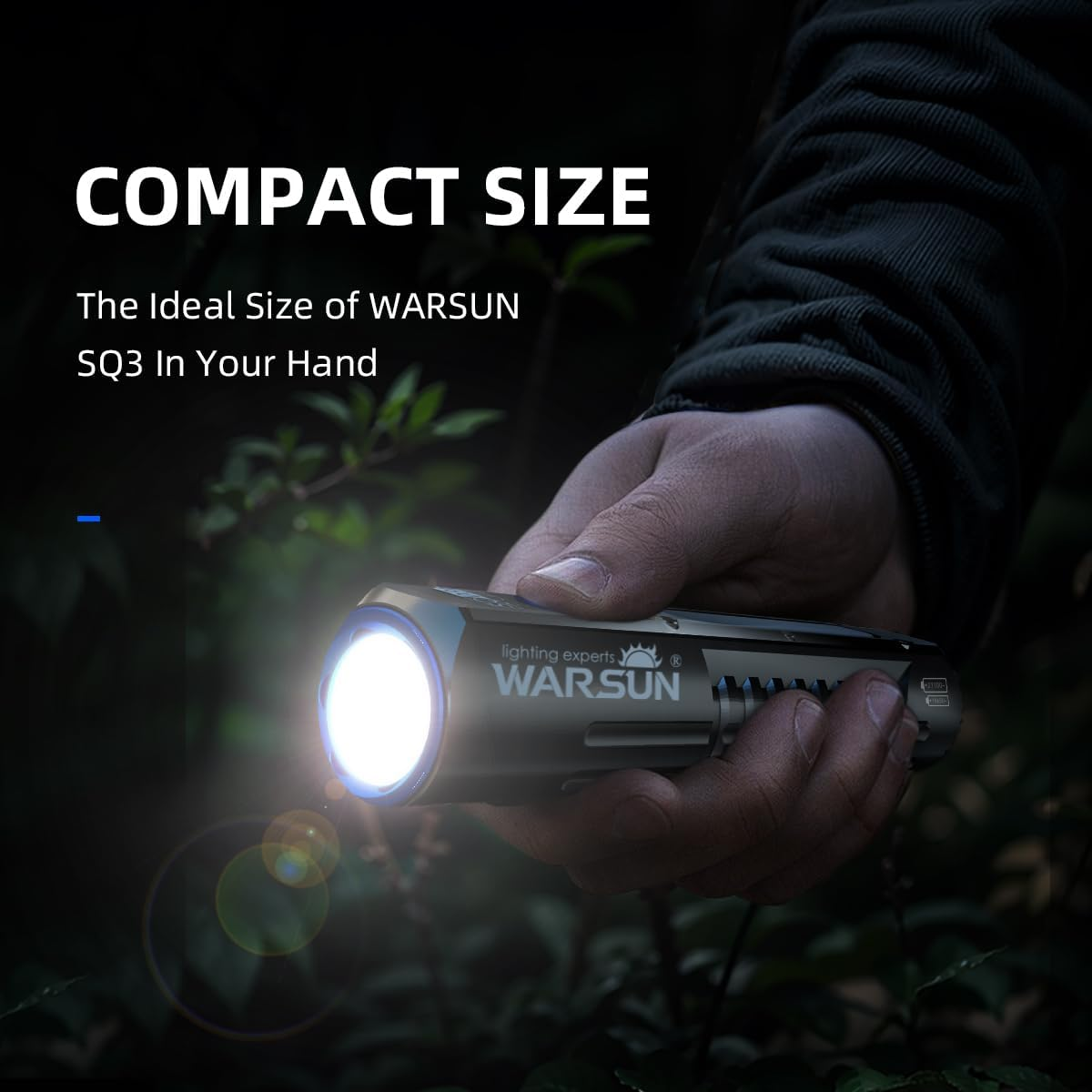 WARSUN Mini Flashlight, Led Flashlight, Waterproof Flashlight, Pocket Flashlight, Rechargeable Flashlight High Lumens, Red Light Flashlight, for Daily Outdoor Use image number 4