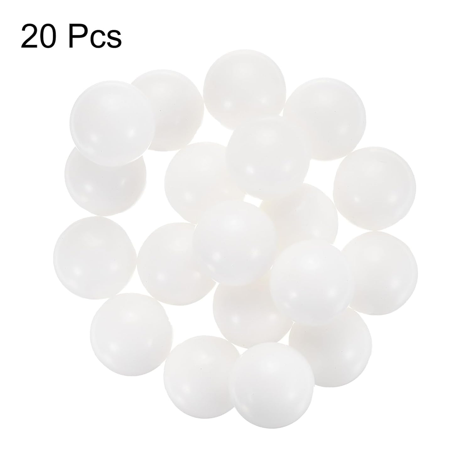 Uxcell 20Pcs POM Bearing Balls 25Mm Solid Plastic Bearing Balls, Precision POM Balls image number 1