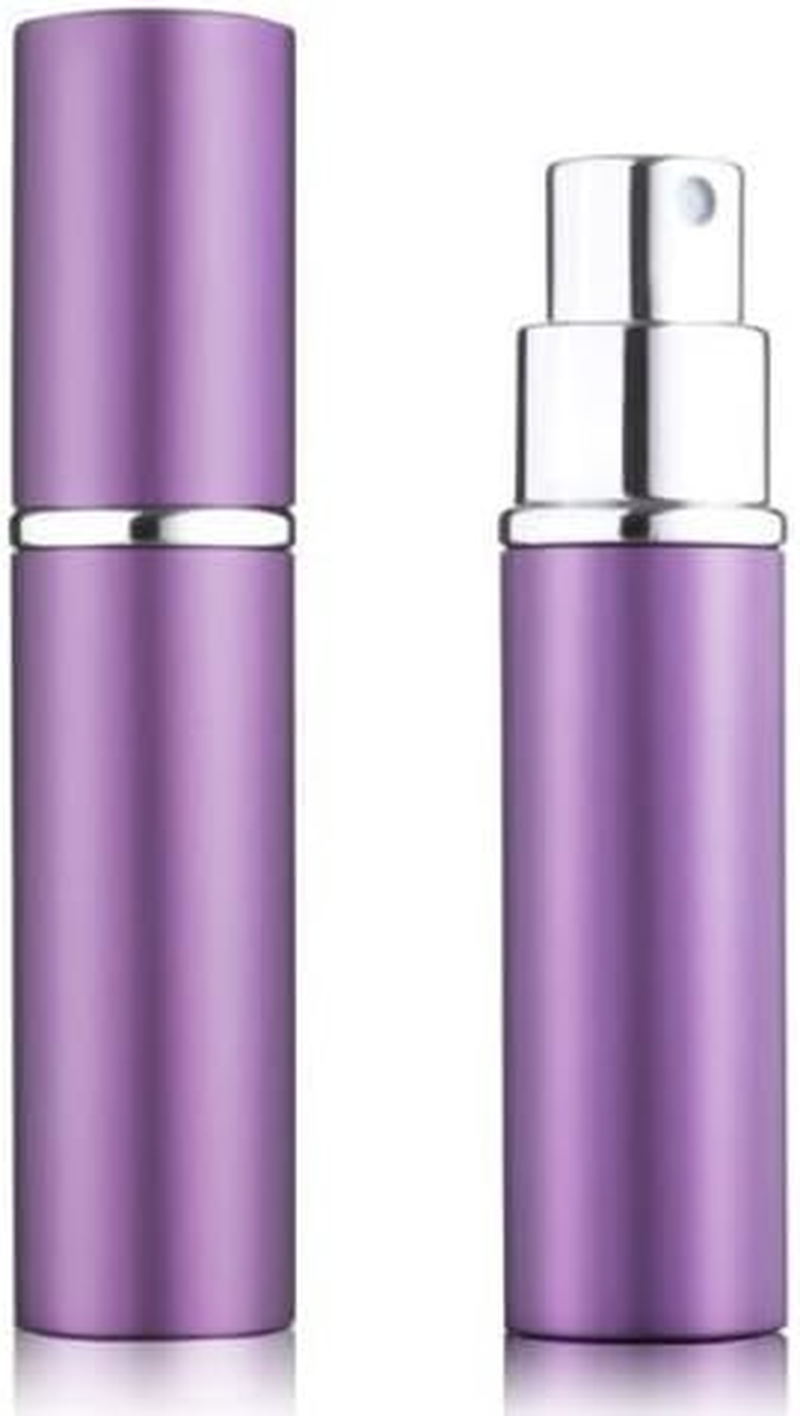 Perfume Bottle 5Ml Aluminium Anodized Compact Perfume Aftershave Atomiser/Atomizer Fragrance Glass - Black image number 4