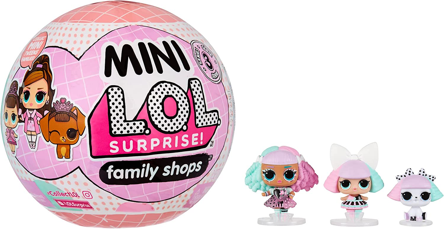 L.O.L. Surprise! Mini Family - RANDOM ASSORTMENT - Ball Playset Includes 3 Mini Tween Collectible Dolls and Surprises - for Kids Ages 4+ image number 3