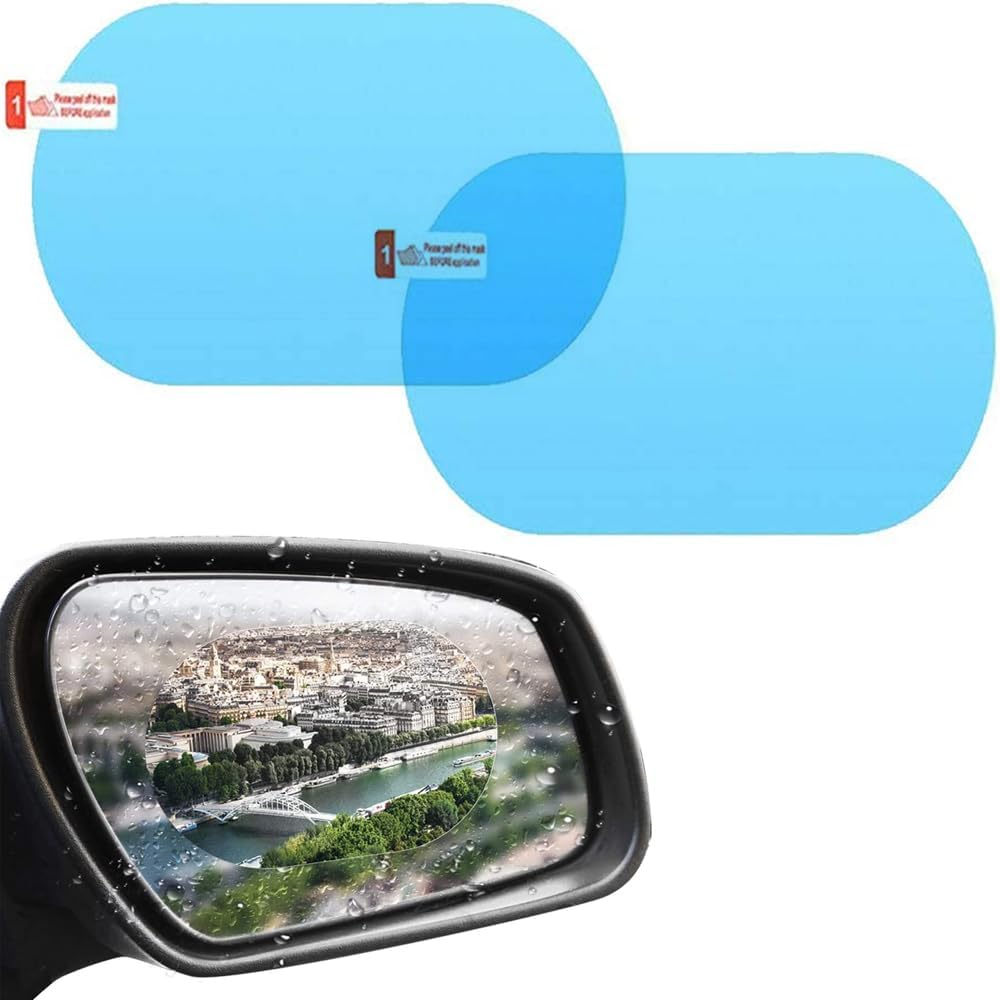 2X Waterproof Car Rearview Mirror Film Stickers Mirror Protective Rainproof image number 1