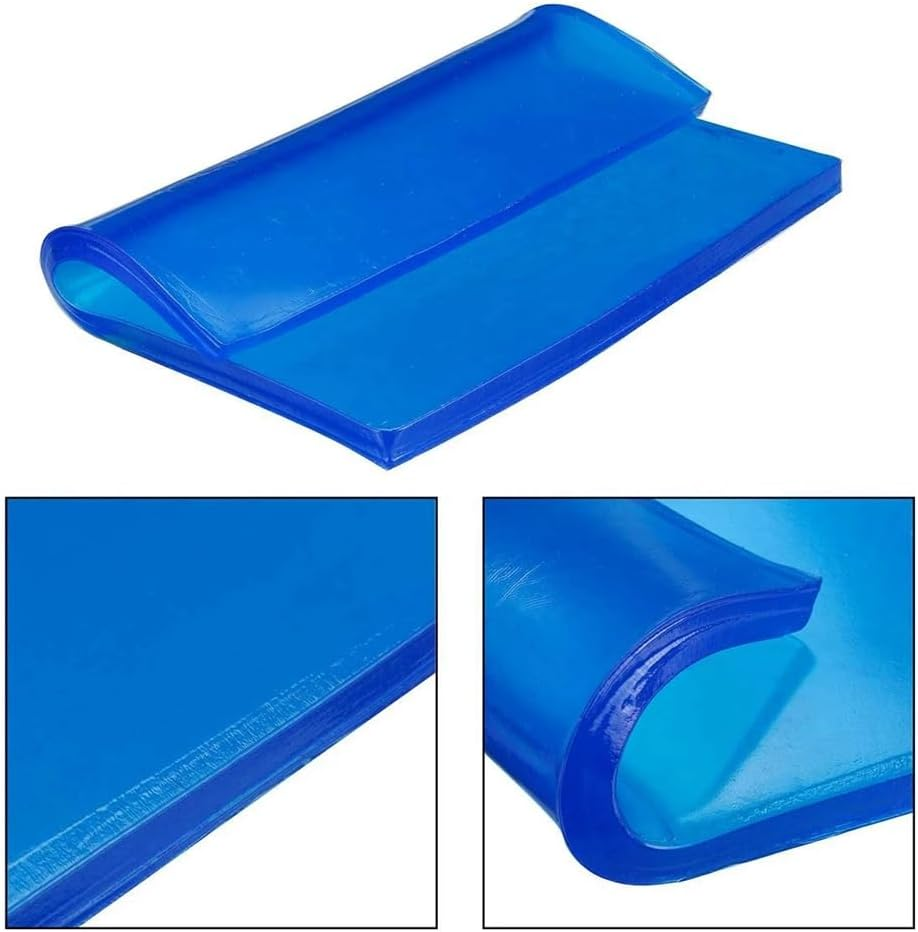 2Pcs 2CM Blue Motorcycle Universal Seat Cushion Gel Pad Cool Pad Shock Absorption Mat DIY Cut Cushion A image number 6
