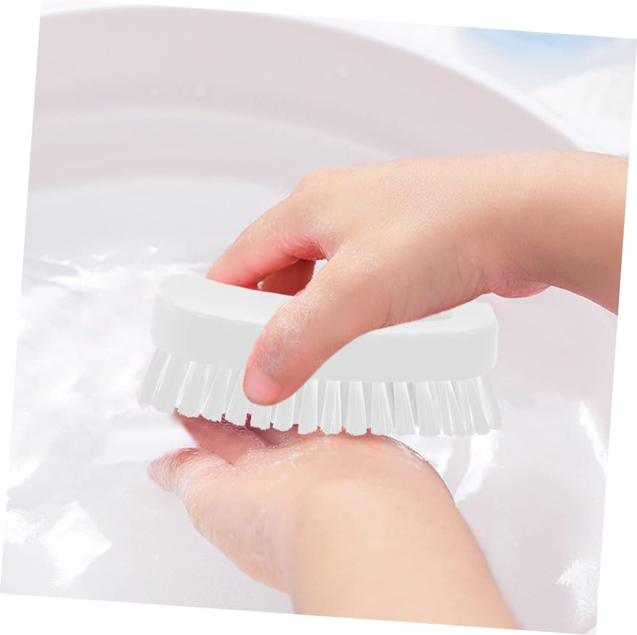 Soft Bristle Cleaning Brush Nail Brush for Fingernail Scrub for Manicure image number 1