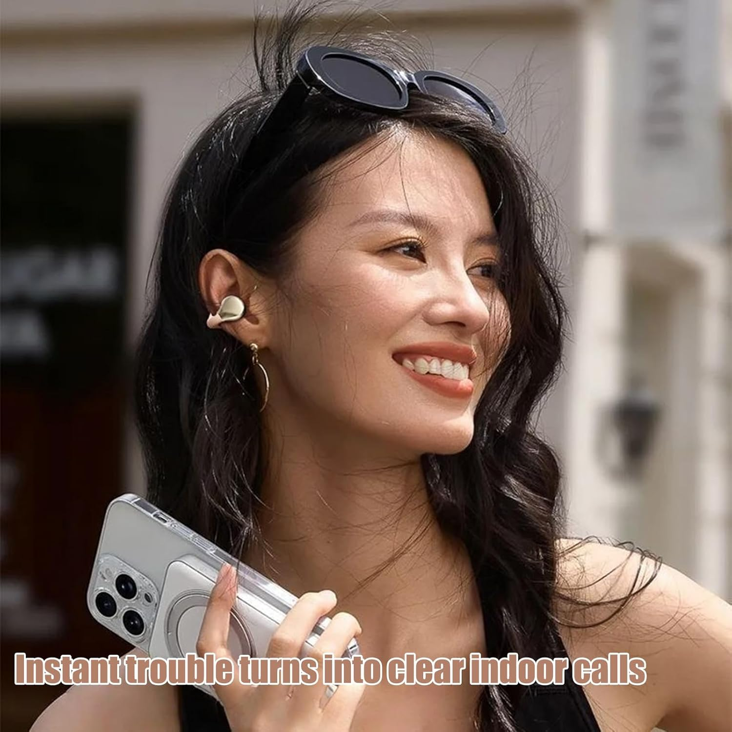 Clip on Earbuds - Lightweight Open Ear Clip Wireless Earbuds - Comfortable Lightweight Earphones Aesthetic Design for Running Sport Gym Outdoor Workouts Family image number 5