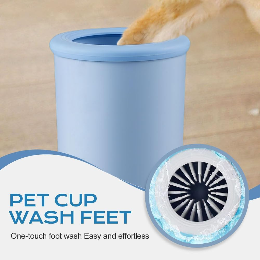 2025 New Automatic Dog Paw Cleaner Cup, Dog Paw Cleaner with USB Rechargeable, Paw Cleaner for Small Medium Large Breed Dogs and Cats