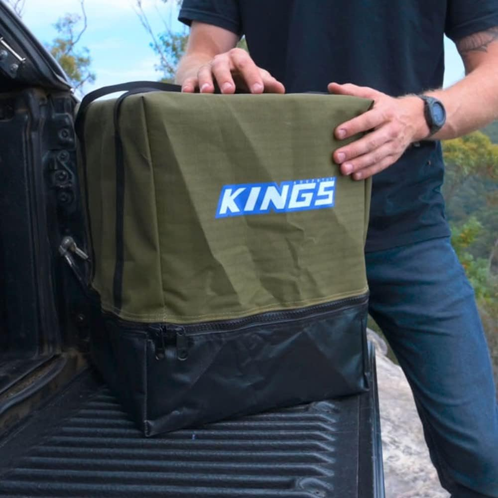 KINGS Portable Camping Toilet Canvas Bag 400GSM Heavy Duty Straps PVC image number 3