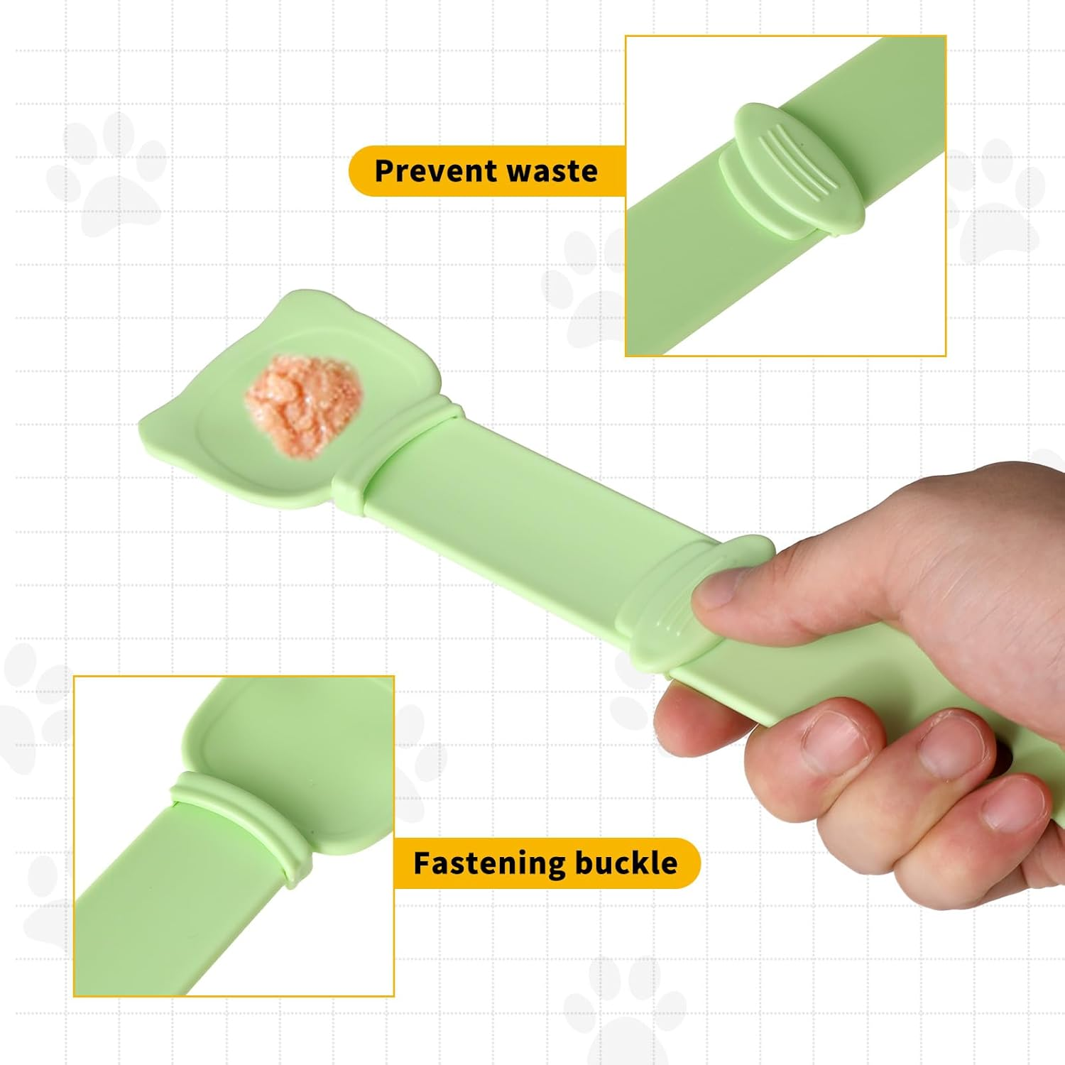 Giantree Pack of 3 Cat Treats Spoon, Cat Strips, Squeeze Spoon, Cat Food Spoon, Happy Spoon, Pet Feeder for Pets, Squeezing Purees and Snacks (Style 1) image number 3