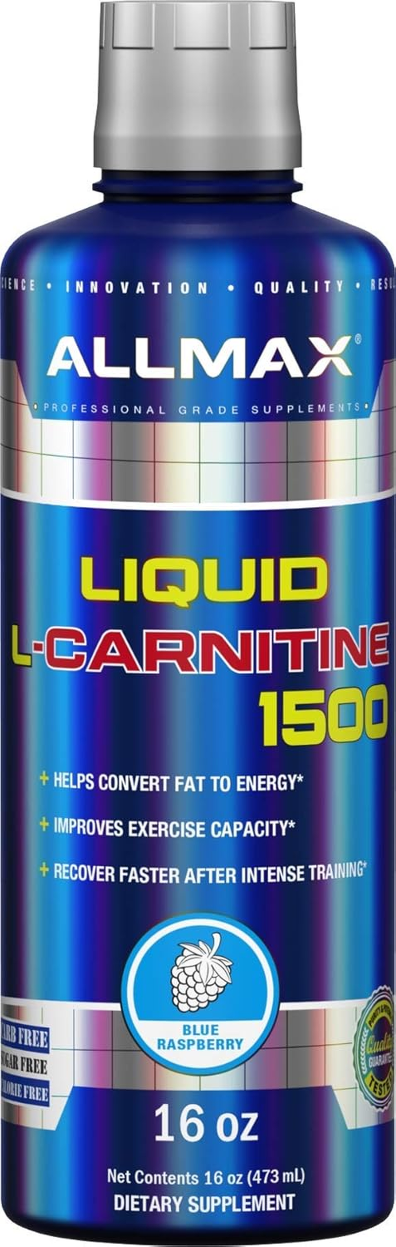 ALLMAX LIQUID L-CARNITINE Blue Raspberry 16Oz