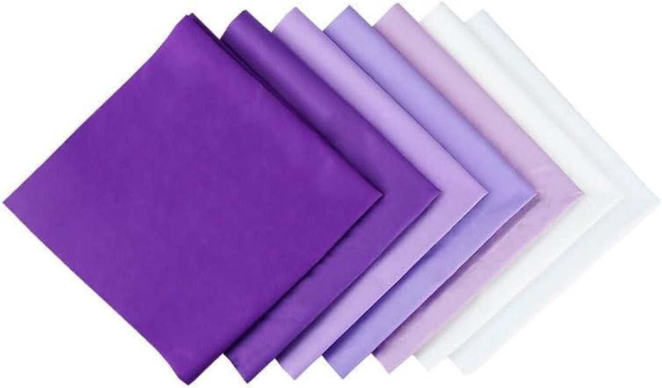 7 PCS Pink Cotton Fabric, Fabric Squares Material for Sewing, DIY