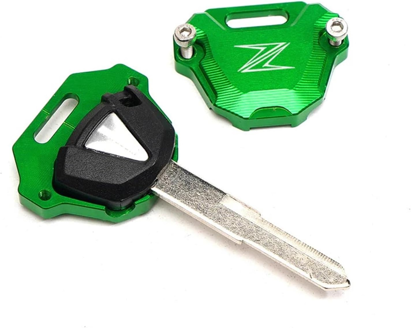 Jininshengxindianzi Compatible with Kawasaki Ninja 650 ZX6R 400 1000SX ZX10R Z900 Z650 Z900RS Z1000 Z400 Motorcycle Accessories CNC Key Case Cover Shell (Color : Green-Ninja) image number 1