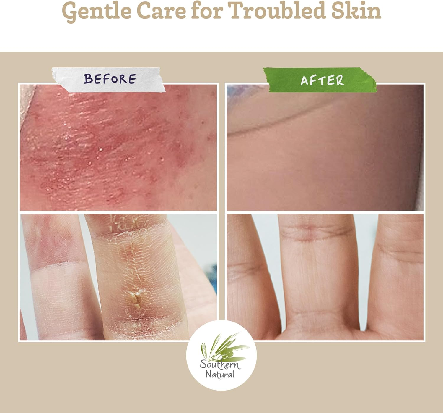 Southern Natural Activated Charcoal Soap Bar (3 Pack) Face and Body Soap for Sensitive Skin with Dead Sea Mud, Goat Milk & Peppermint Essential Oil image number 6