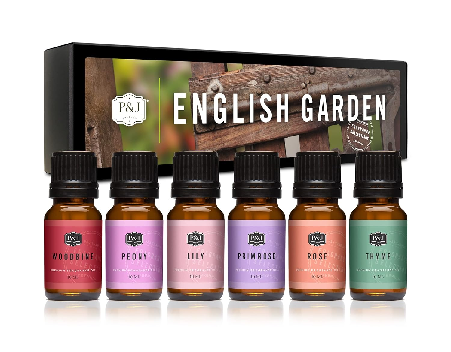 English Garden Set of 6 Fragrance Oils - Premium Grade Scented Oil - 10Ml - Rose, Honeysuckle, Thyme, Primrose, Lily, Peonies image number 6