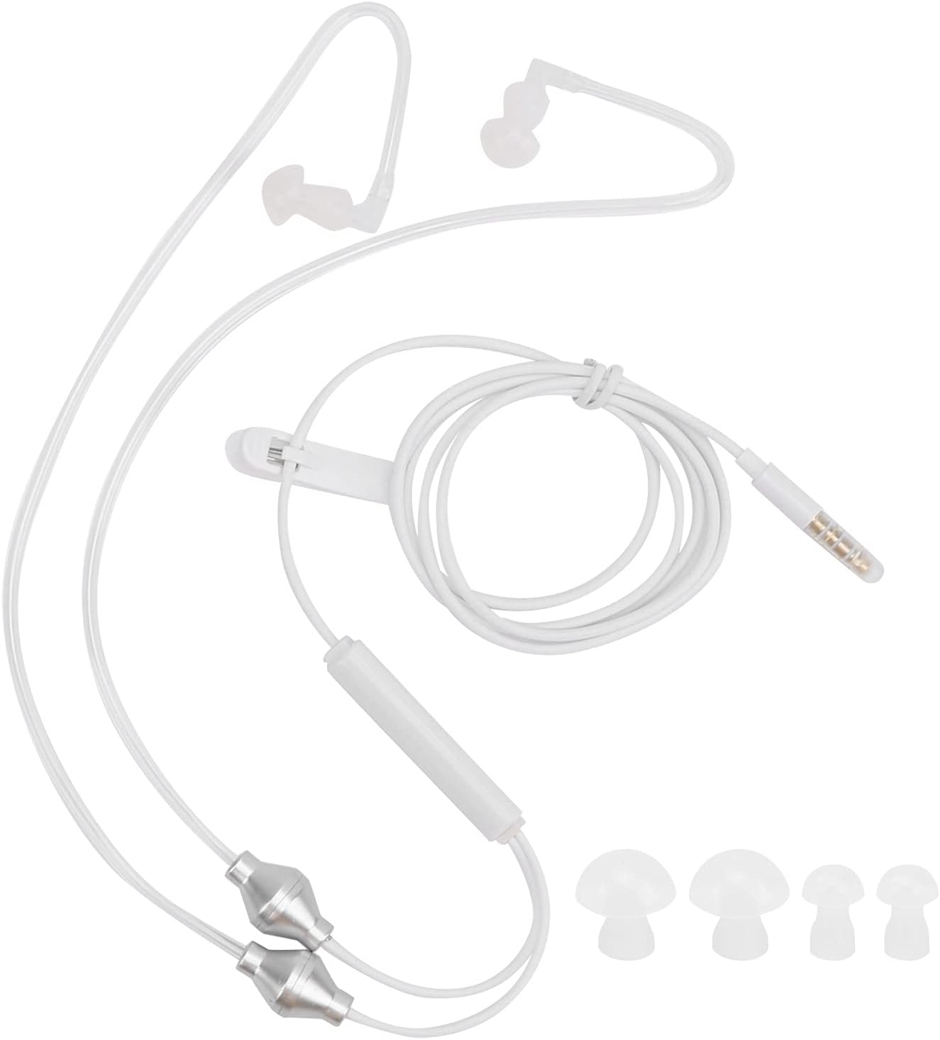 Wired 3.5Mm Headset with Radiation Protection Earbuds Headset Smart Control with Handheld Microphone for a Variety of Android Phones Galaxy Series (White) image number 6