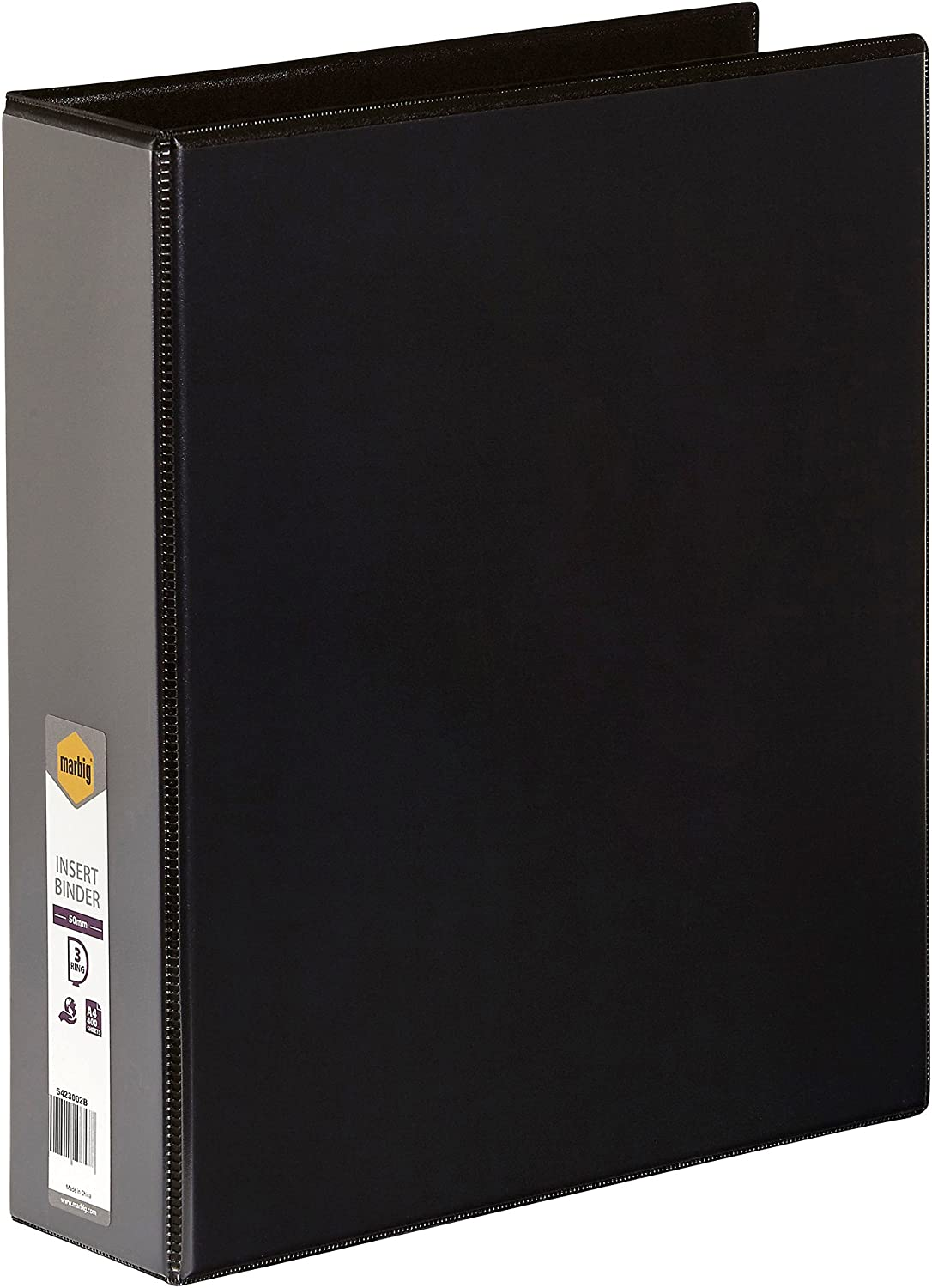 MARBIG(R) 5403002B Insert Binder Clearview A4 25Mm 3D Black