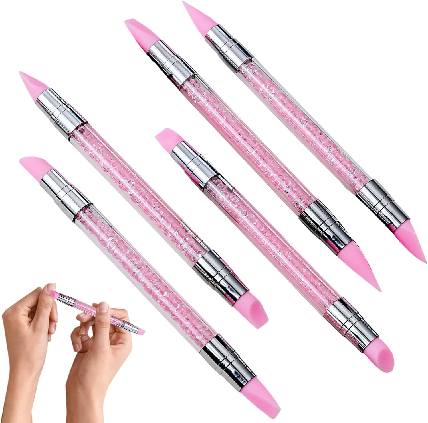 Evnbhgyu Nail Sculpture Pen - Double-Ended Nail Sculpting Pen - Heat-Resistant Fingernail Shaping Supplies for Traveling Business Trip School Indoor image number 5
