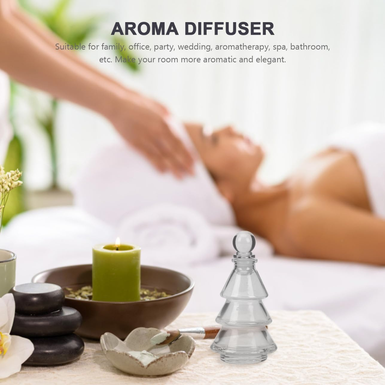 3Pcs Aromatherapy Glass Bottle Empty Fragrance Bottle for Aroma Diffuser Reusable Glass for Air Diffuser and Home Use image number 4