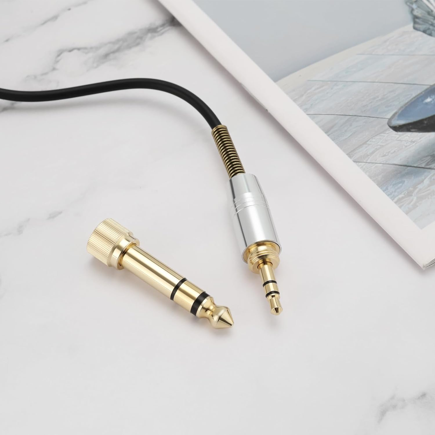 Emagtech Audio Upgrade Cable 3M Mini-Xlr to 3.5Mm & 6.35Mm Audio Cable TPE Headphones Extension Cord Compatible with AKG K240 Q701 K702 K141 K171 M220 image number 4