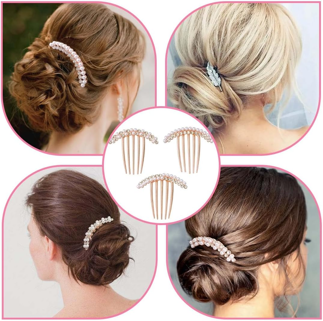 IKOPFLN 3 Pack French Hair Clips, French Twist Hair Clips, Metal Hair Accessories for Women and Girls, Hair Bun Pins for Thick and Thin Hair, Hair Clips for Women and Girls image number 5