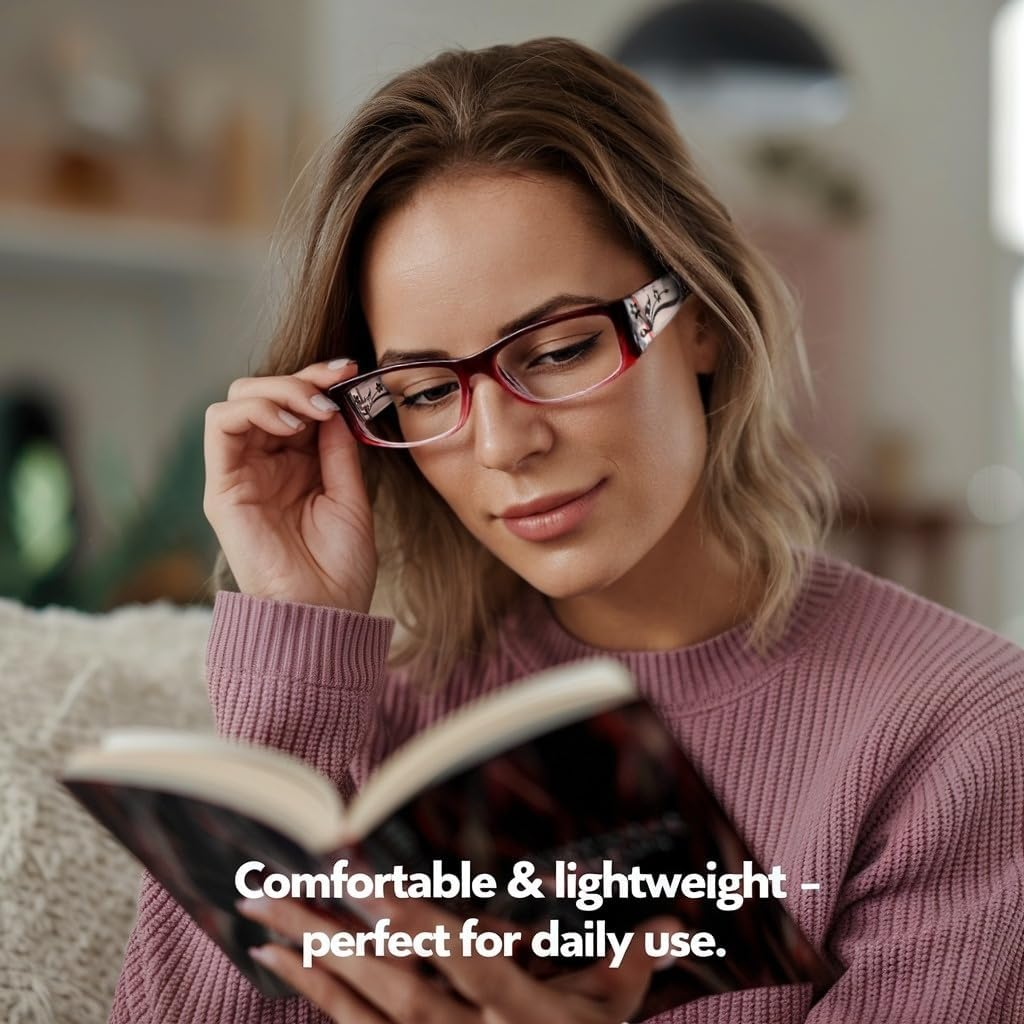 EYEBOGO Kaylee Stylish Reading Glasses for Women - 2.5 X, 2-Pack image number 4