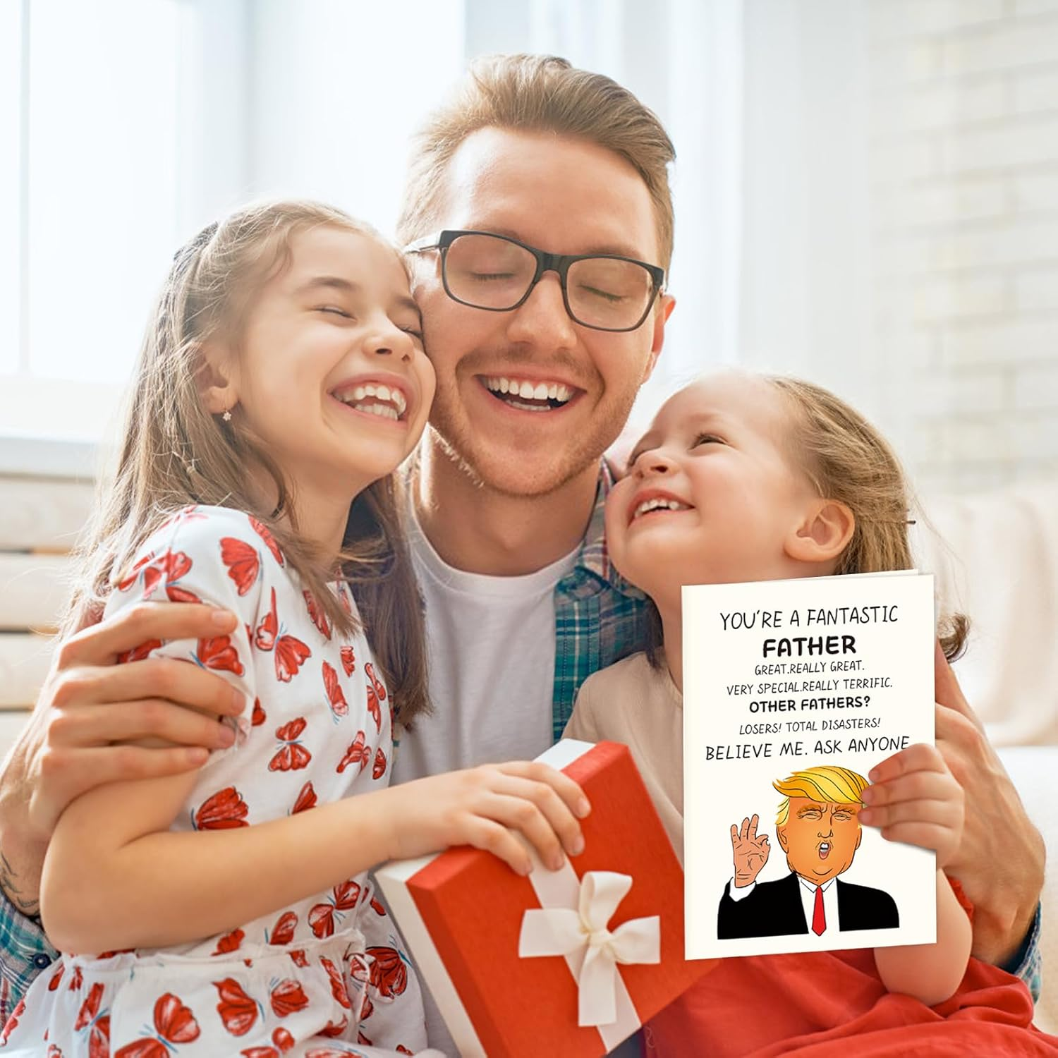 Funny Father'S Day Card,Father'S Birthday,Humorous Greeting Cards,Trump Father image number 3